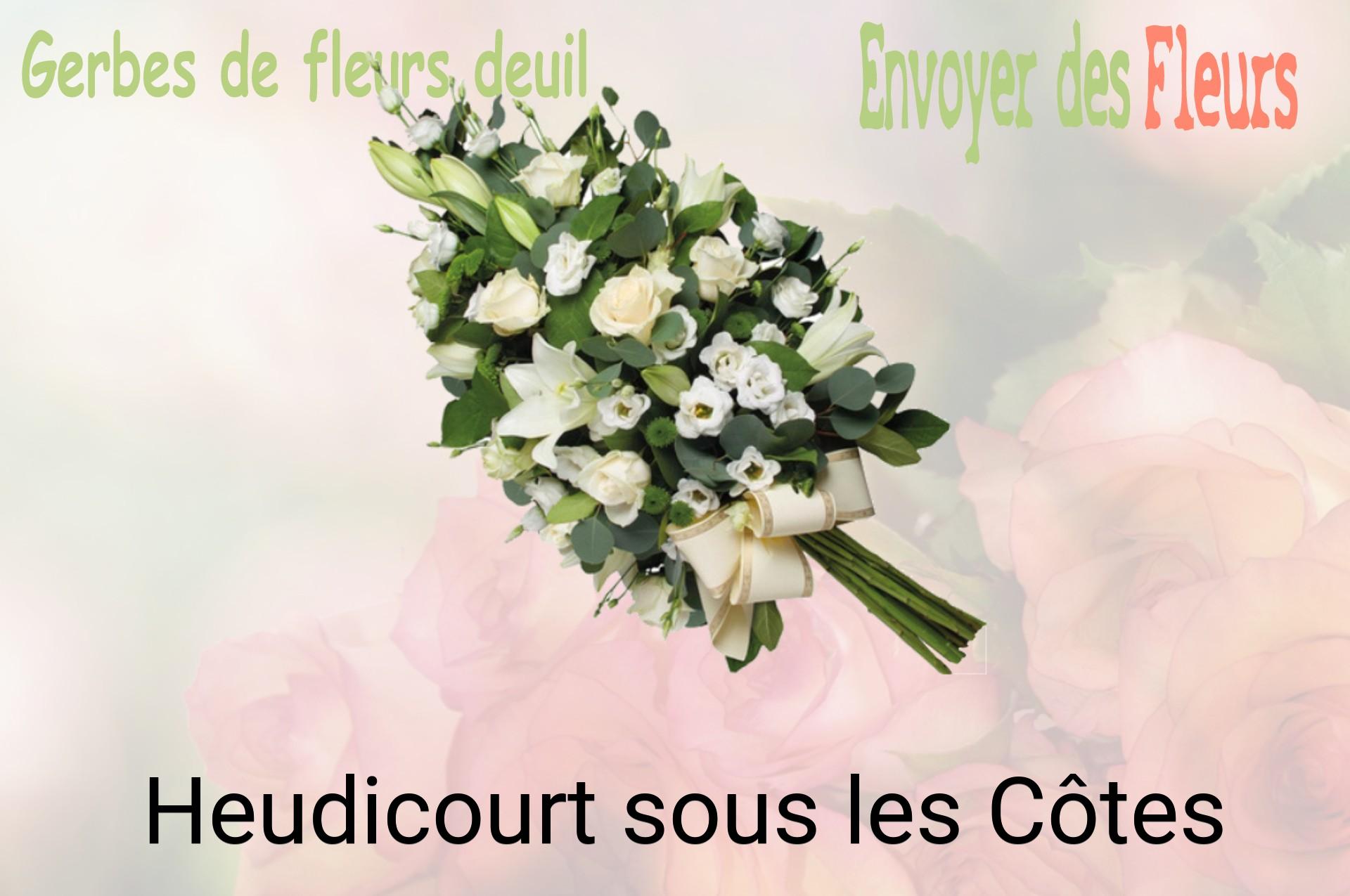 Gerbe de fleurs de deuil livrée à Heudicourt-sous-les-Côtes